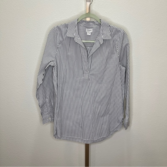 J. Crew Tops - J. Crew Re-Imagined Women’s popover Tunic White &Black Striped MP